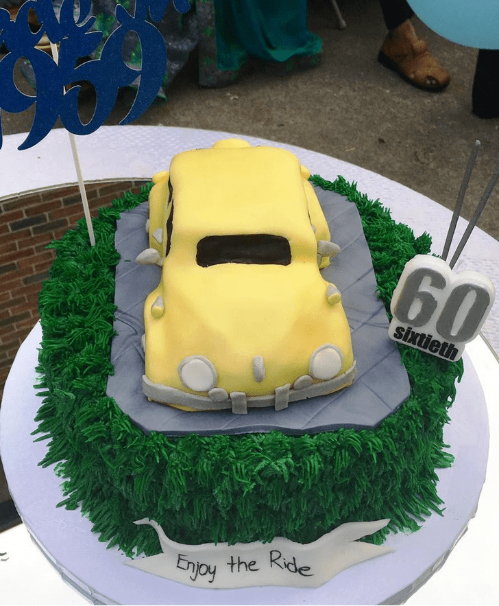 Grand Beetle Car Cake