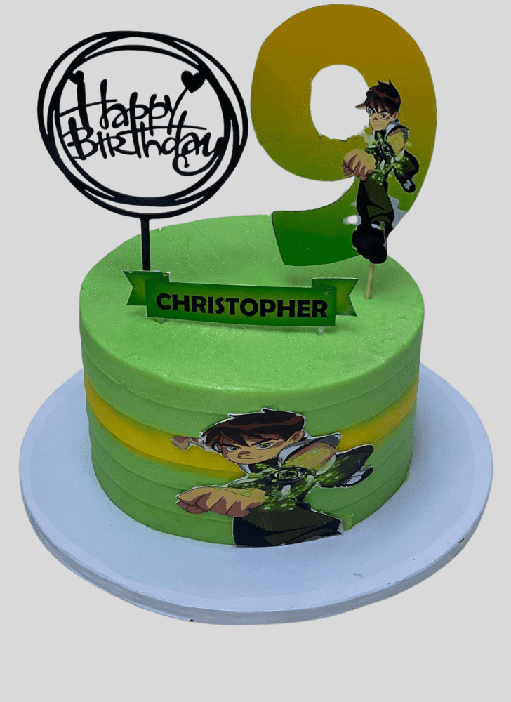 Dazzling Ben 10 Cake