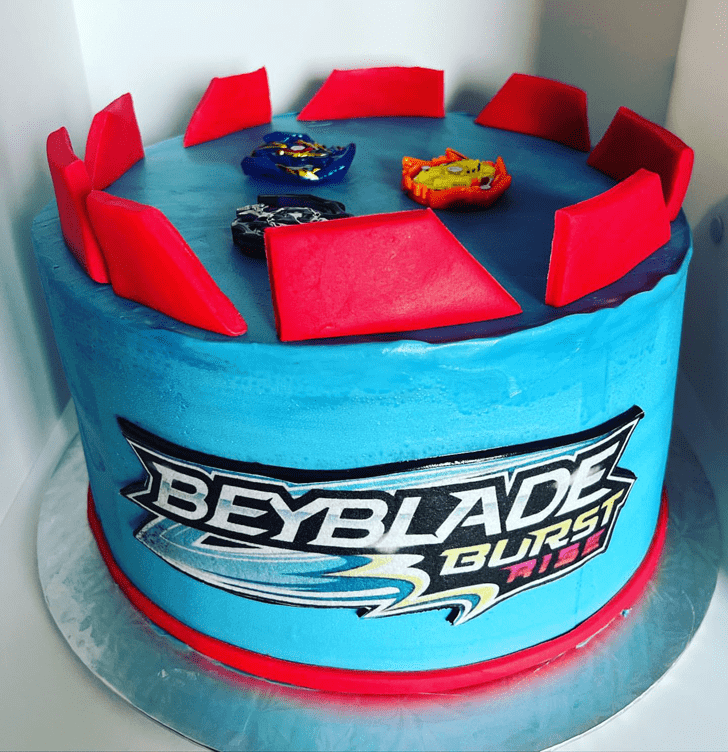Enthralling Beyblade Cake