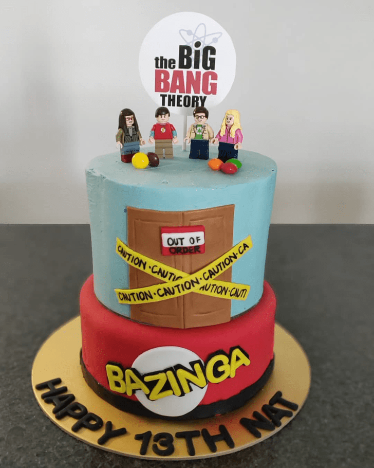 Delicate Big Bang Theory Cake