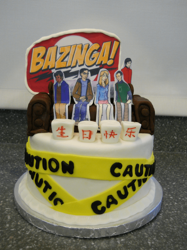 Refined Big Bang Theory Cake
