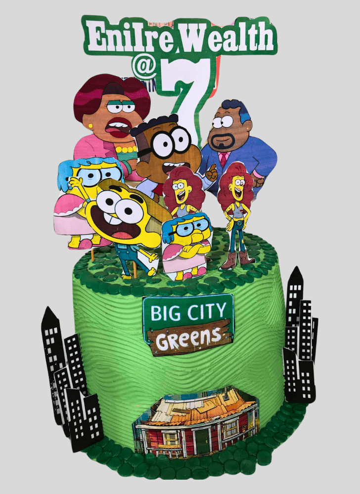 Delicate Big City Greens Cake