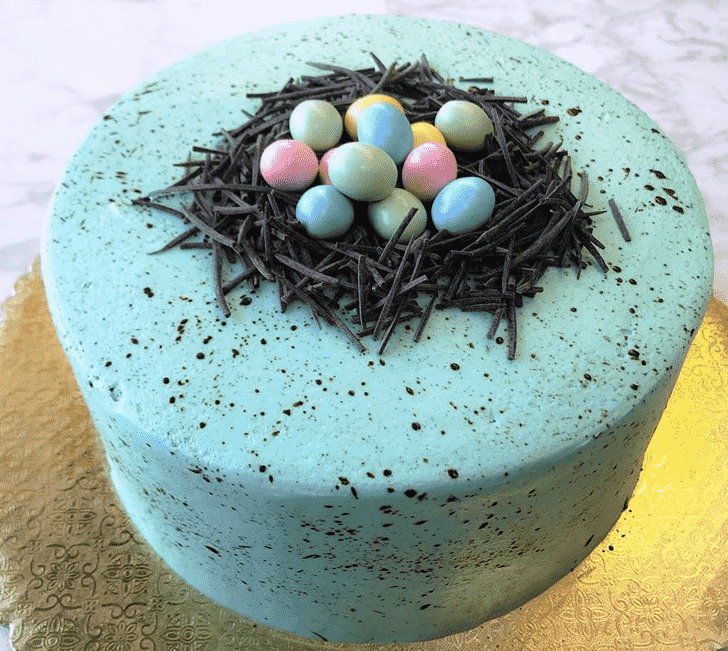 Elegant Bird Nest Cake