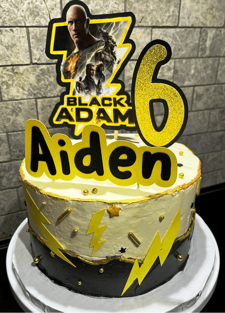 Alluring Black Adam Cake