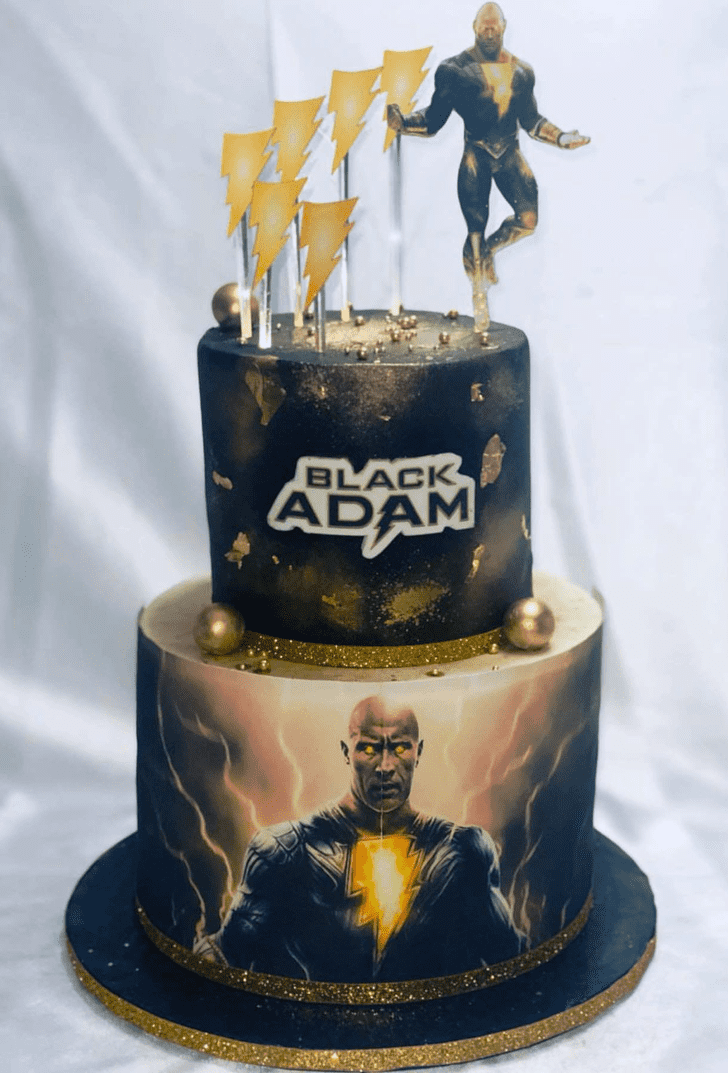 Classy Black Adam Cake
