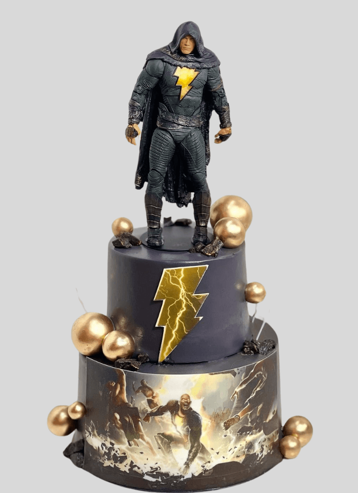 Admirable Black Adam Cake Design