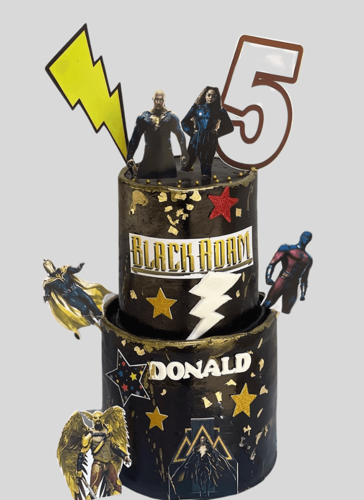 Beauteous Black Adam Cake