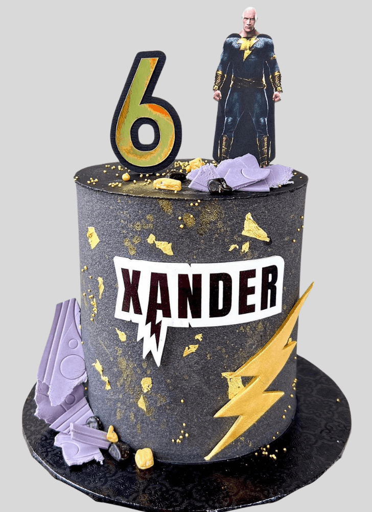 Dazzling Black Adam Cake