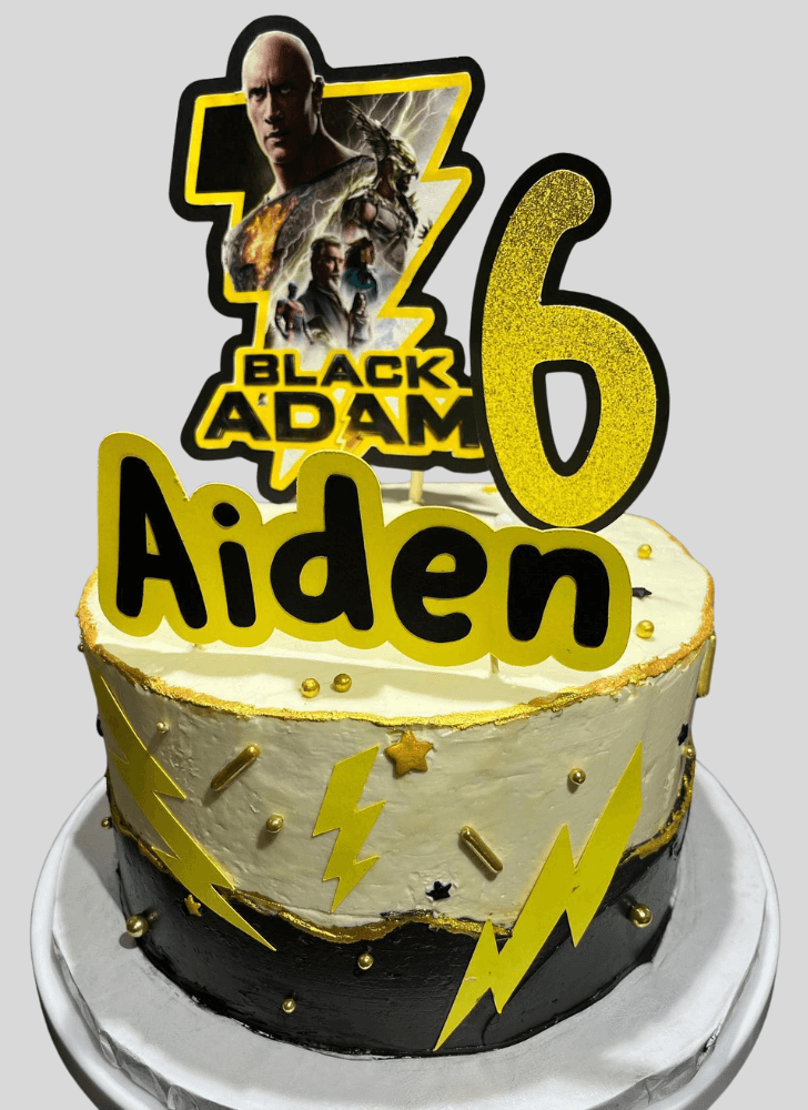 Enthralling Black Adam Cake