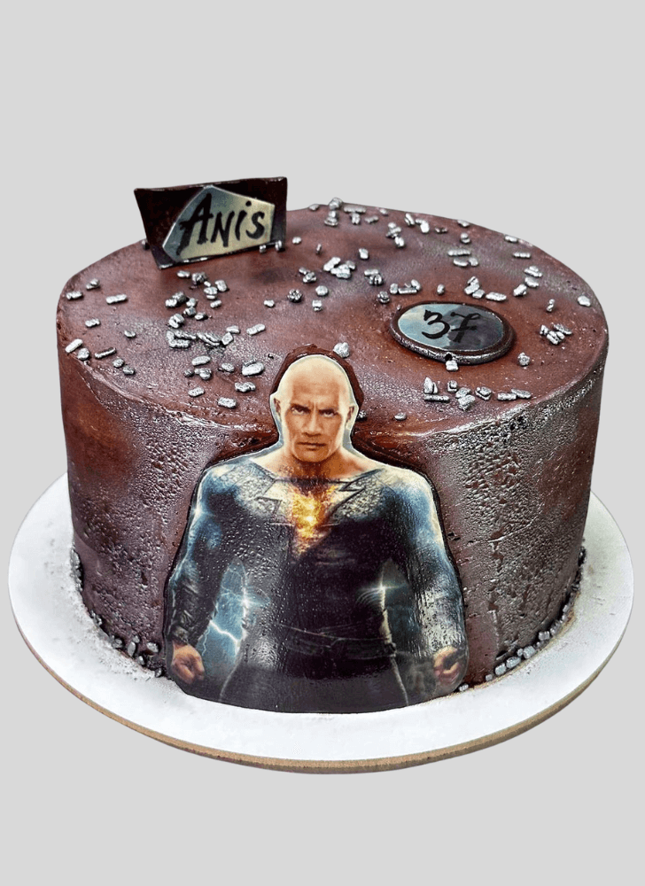 Enticing Black Adam Cake