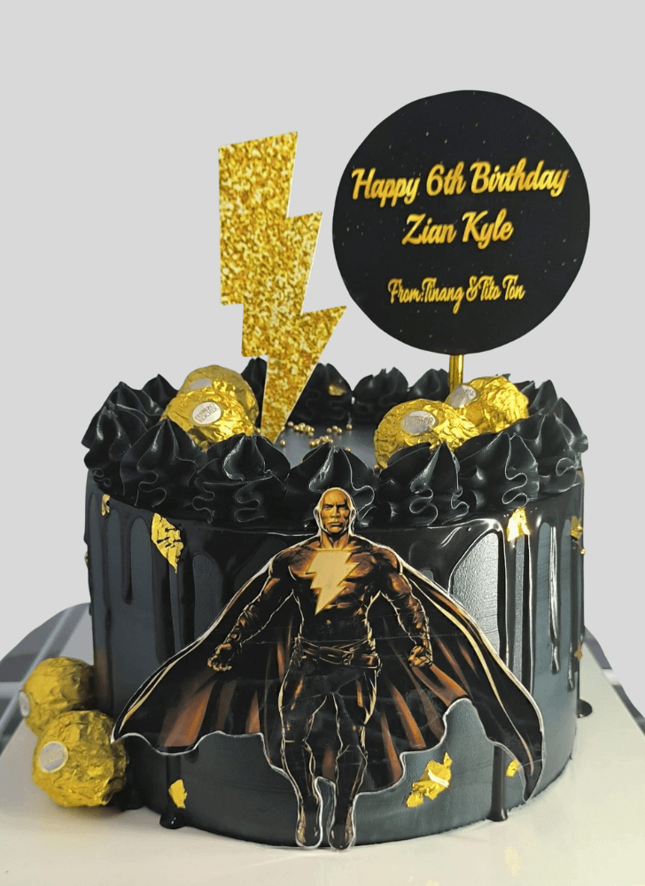 Exquisite Black Adam Cake