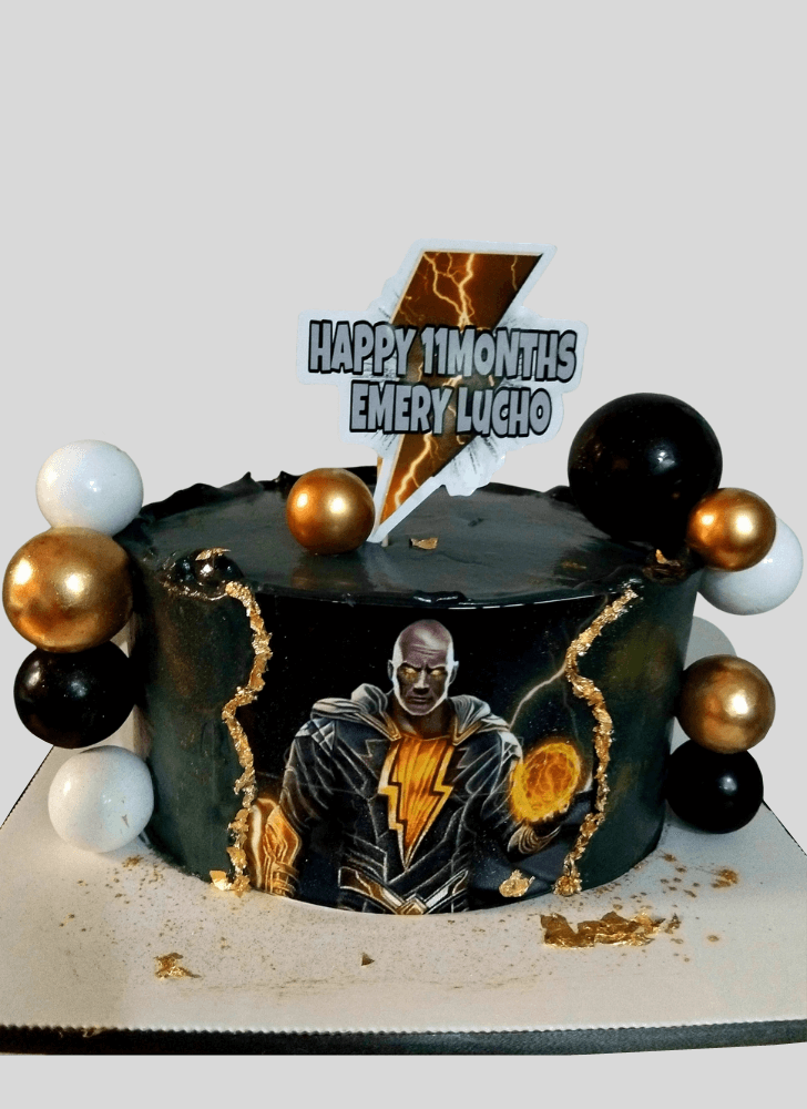 Fascinating Black Adam Cake