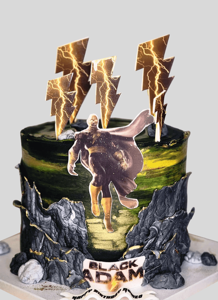 Fetching Black Adam Cake