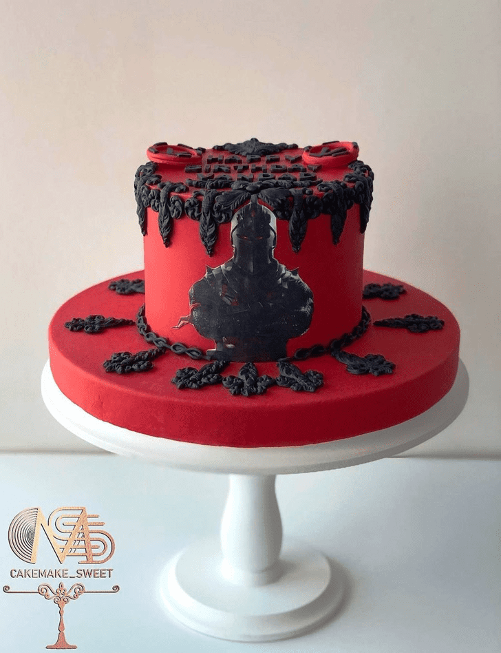 Admirable Black Knight Cake Design