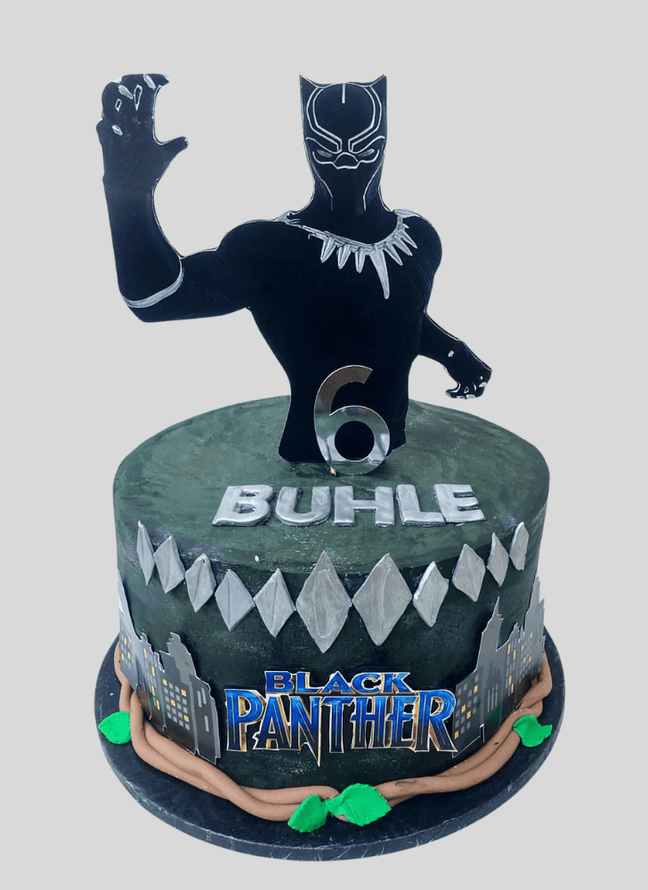 Captivating Black Panther Cake