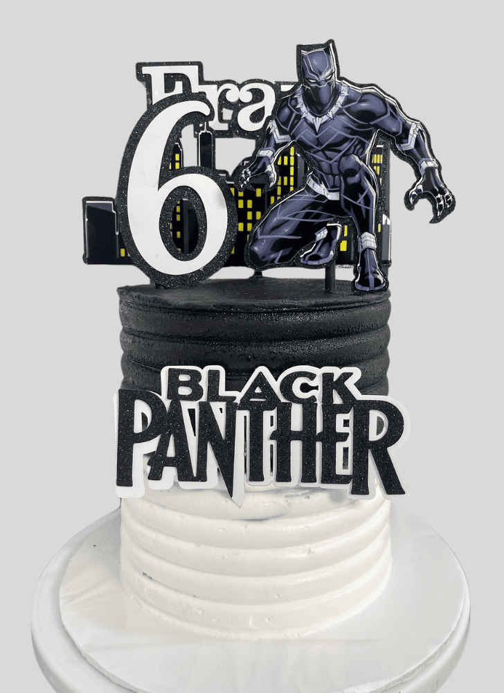 Charming Black Panther Cake