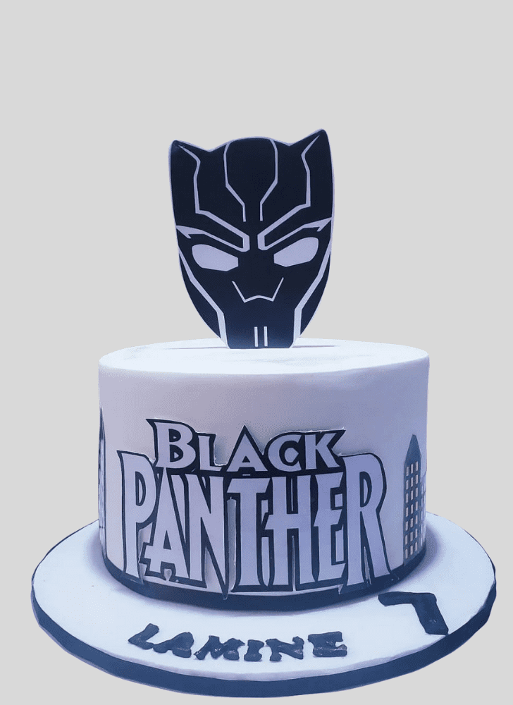 Excellent Black Panther Cake