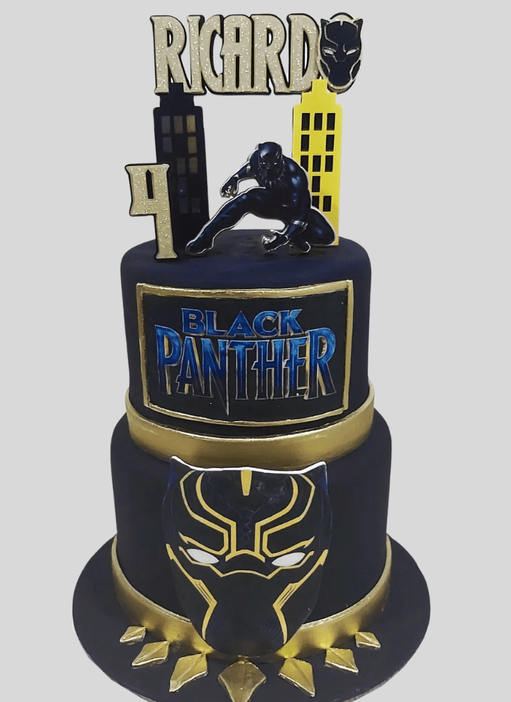 Exquisite Black Panther Cake