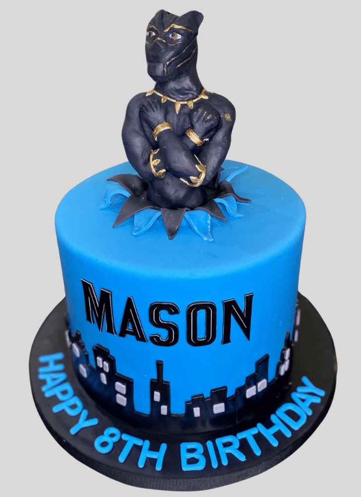 Inviting Panthering Black Panther Cake