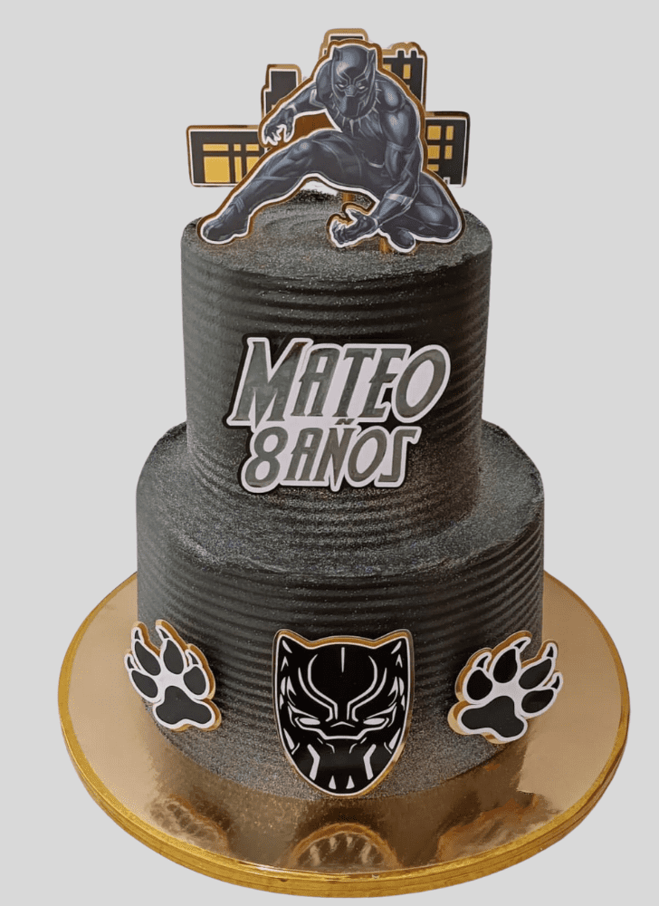 Lovely Black Panther Cake Design