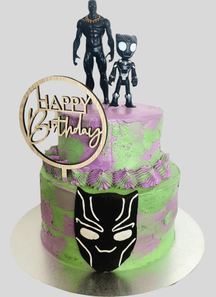 Ravishing Black Panther Cake