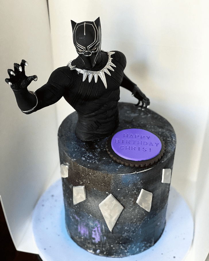 Charming Black Panther Cake