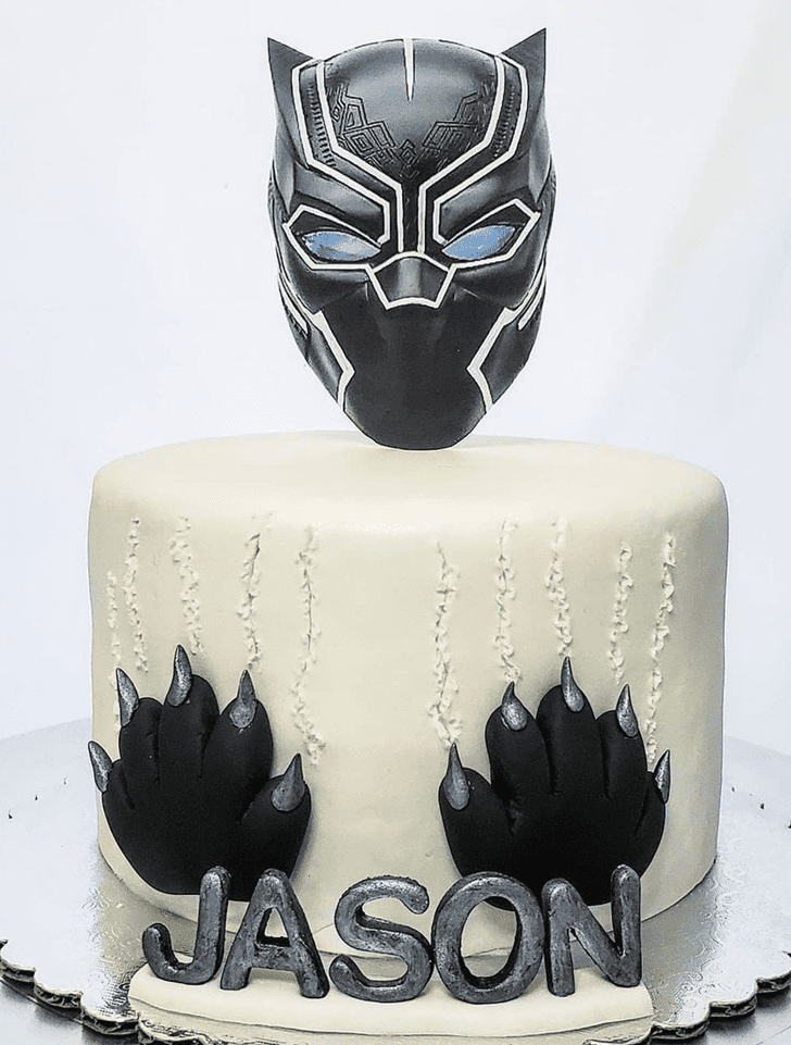 Classy Black Panther Cake