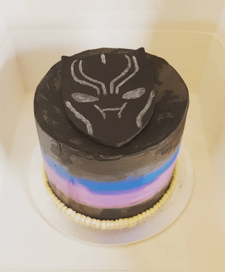 Cute Black Panther Cake