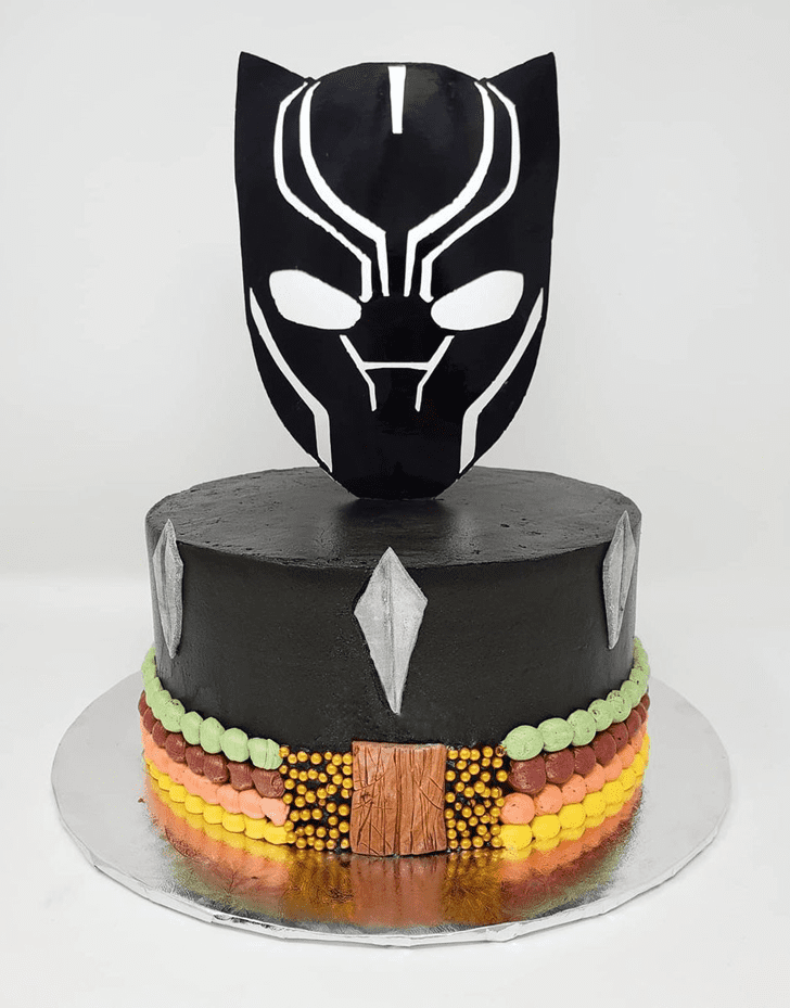 Delightful Black Panther Cake