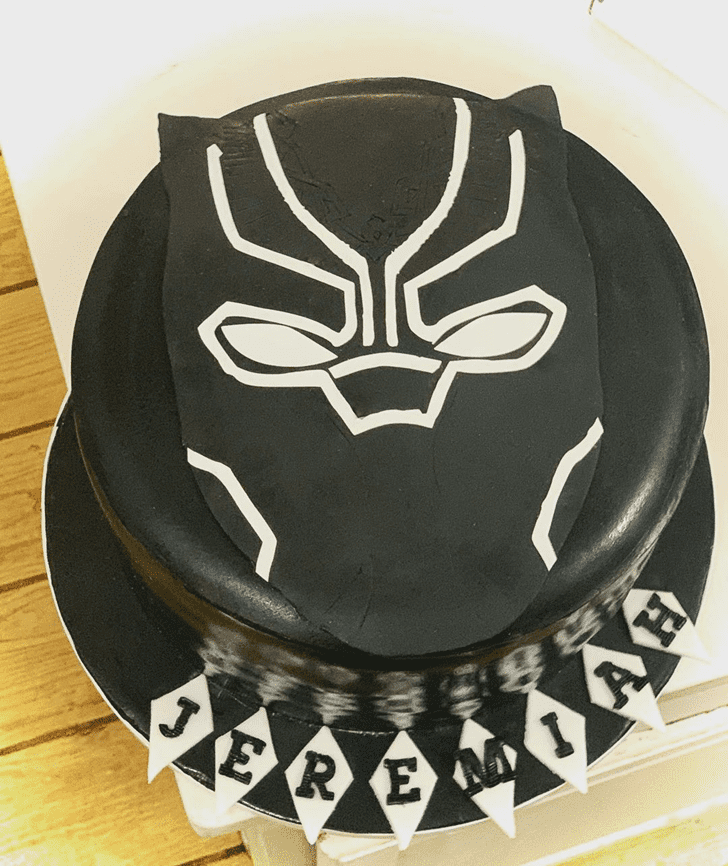 Excellent Black Panther Cake