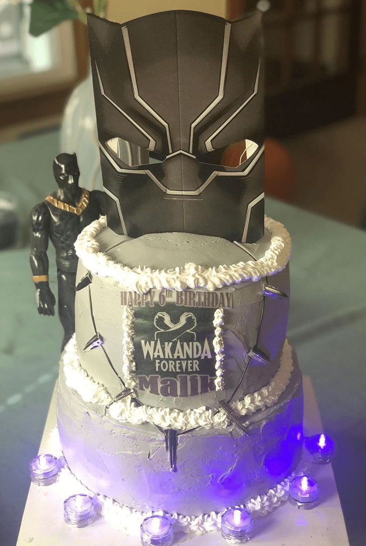Magnificent Black Panther Cake
