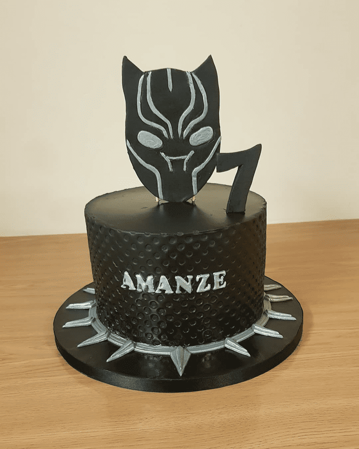Refined Black Panther Cake