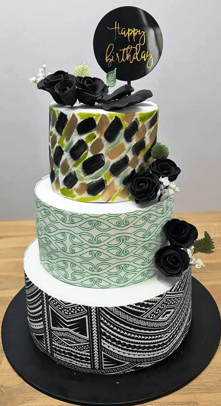 Radiant Back Rose Cake