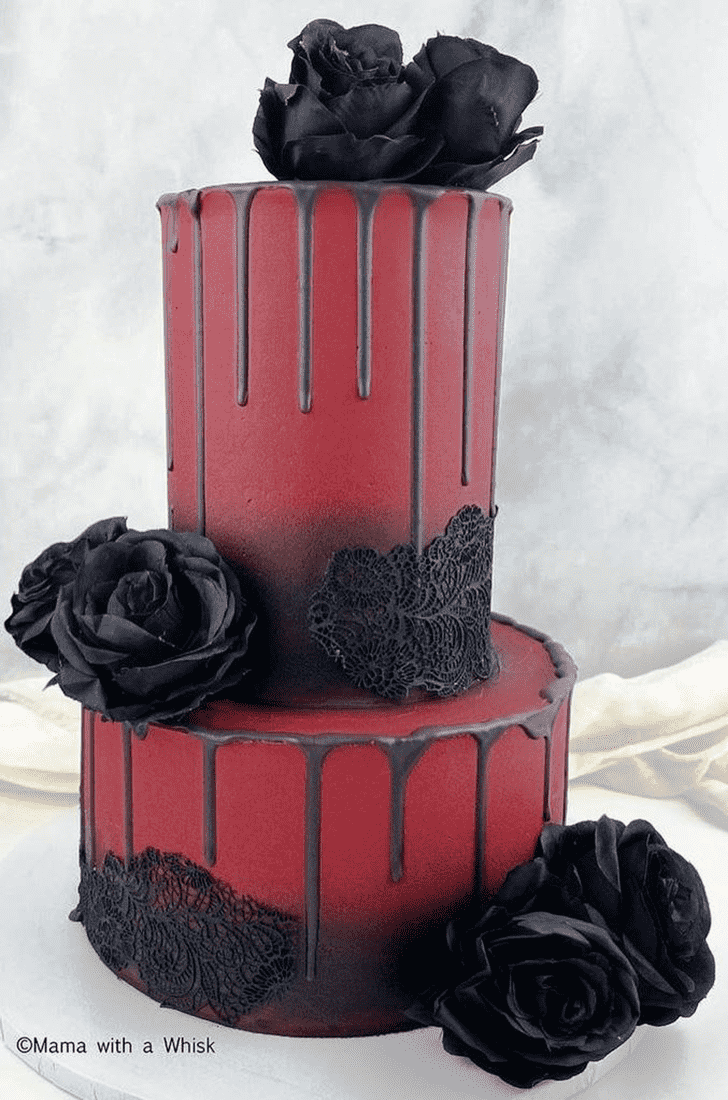 Resplendent Back Rose Cake