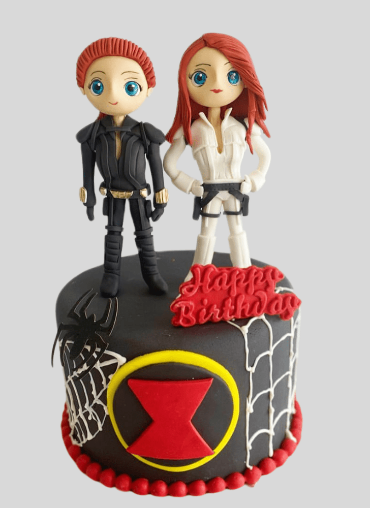 Delicate Black Widow Cake