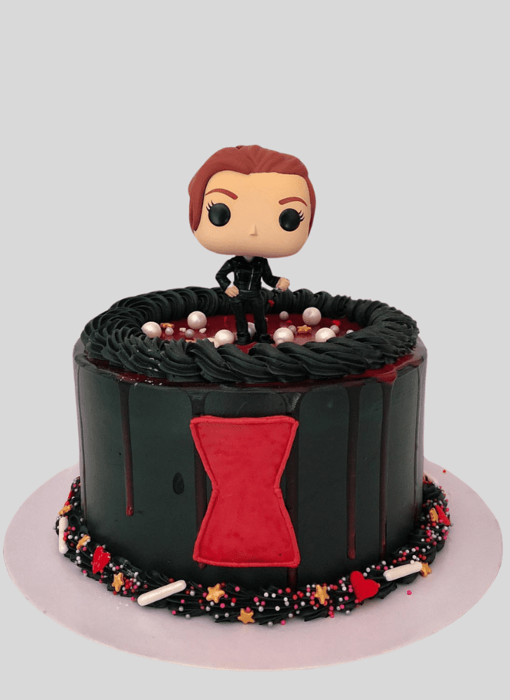 Enthralling Black Widow Cake