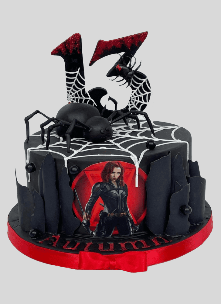 Gorgeous Black Widow Cake