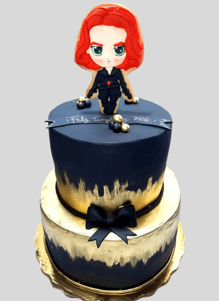 Lovely Black Widow Cake Design