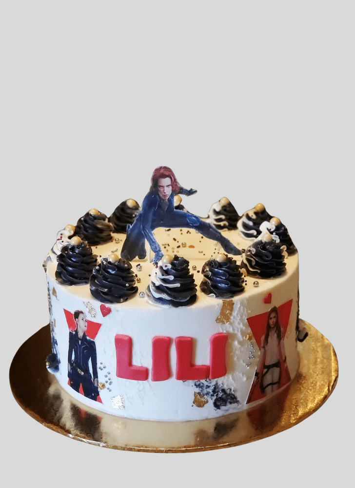 Radiant Black Widow Cake