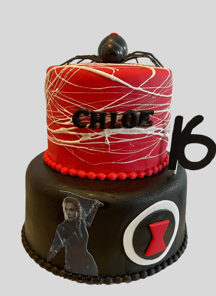 Shapely Black Widow Cake