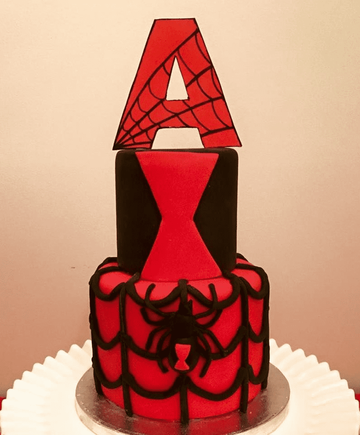 Admirable Black Widow Cake Design