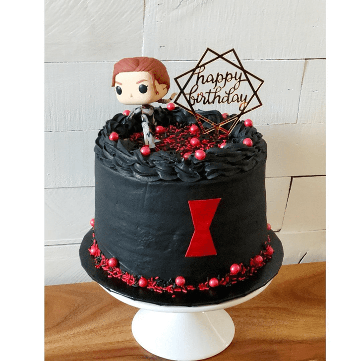 Angelic Black Widow Cake