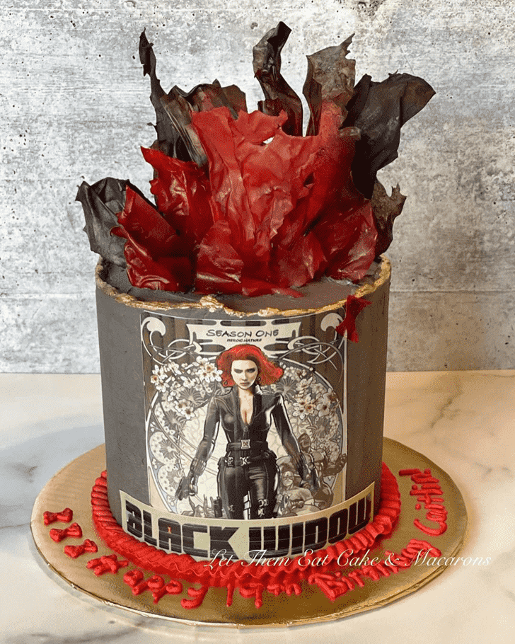 Mesmeric Black Widow Cake