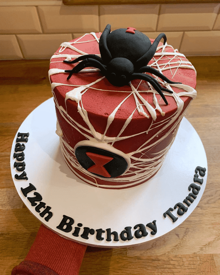 Pretty Black Widow Cake