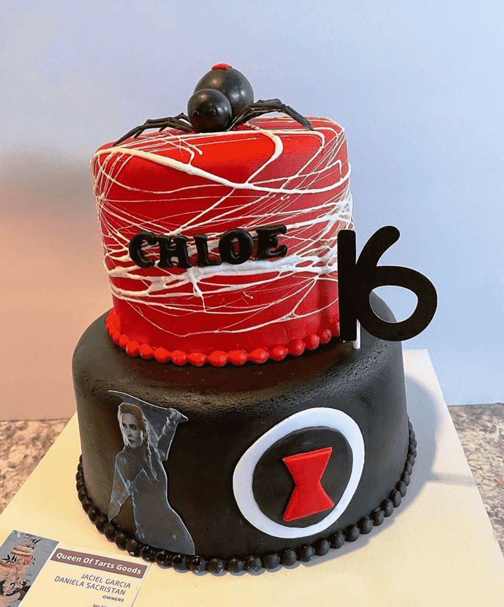 Ravishing Black Widow Cake