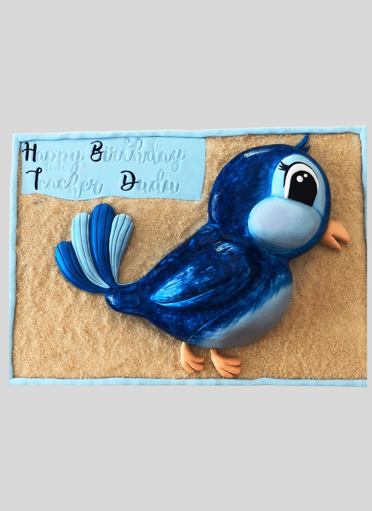 Bewitching Blue Bird Cake
