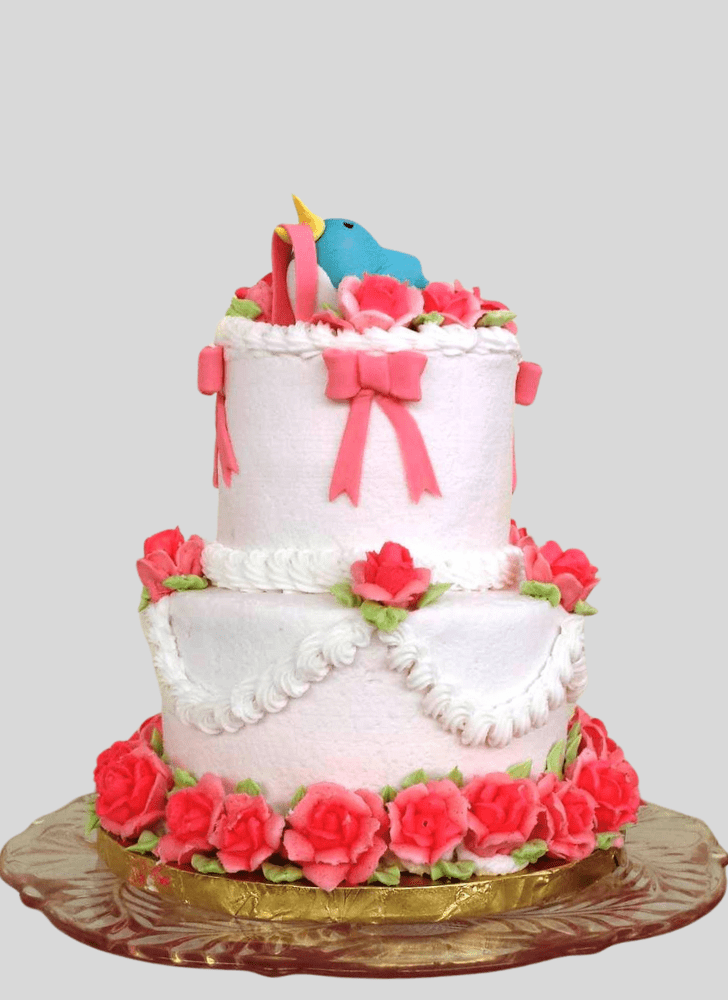 Dazzling Blue Bird Cake