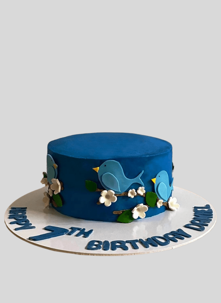 Fine Blue Bird Cake