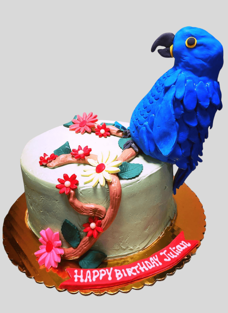 Graceful Blue Bird Cake