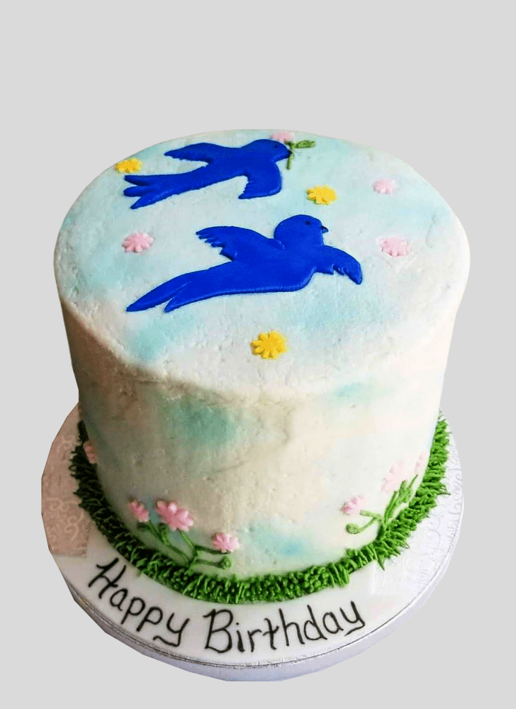 Grand Blue Bird Cake